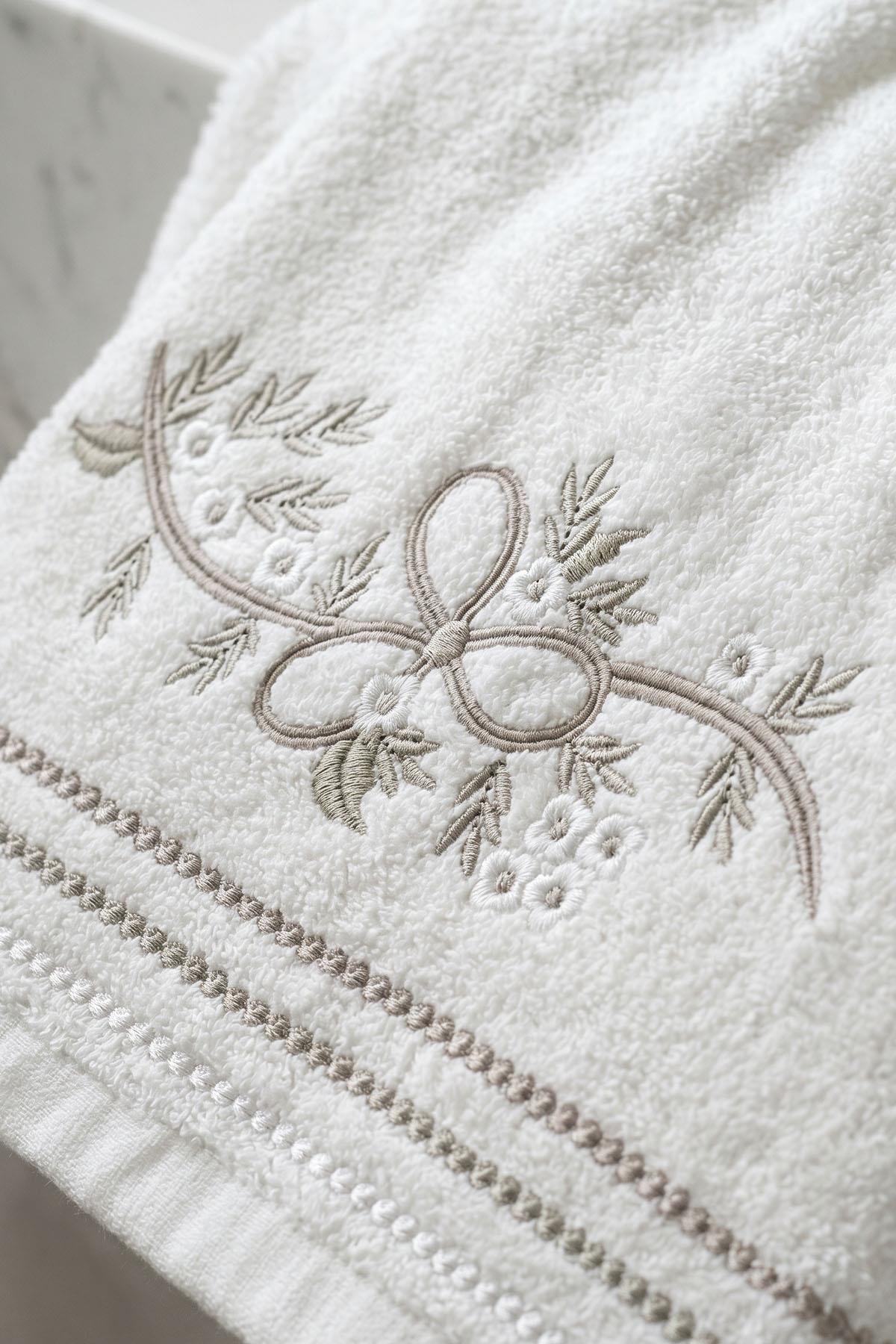 Bougainvillea Embroidered Hand Towel (50 x 90 cm)