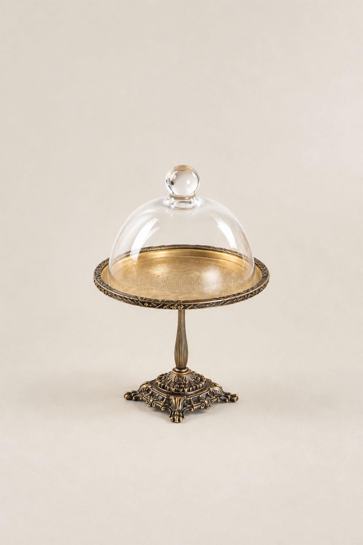 Kessa Antique Detail Cast Iron Serving Dish with Foot and Lid (15 cm)