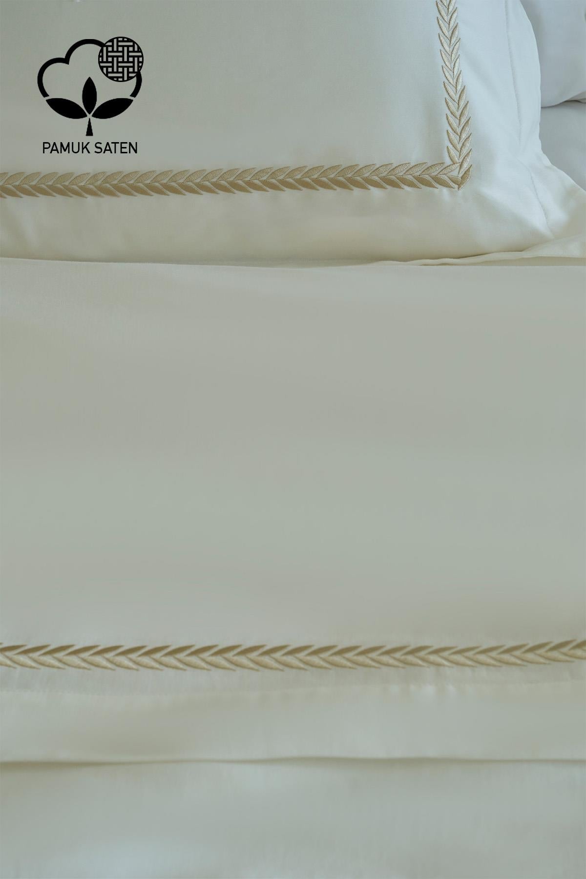 Olimpos Embroidered Cotton Satin King Size 6-Piece Duvet Cover Set