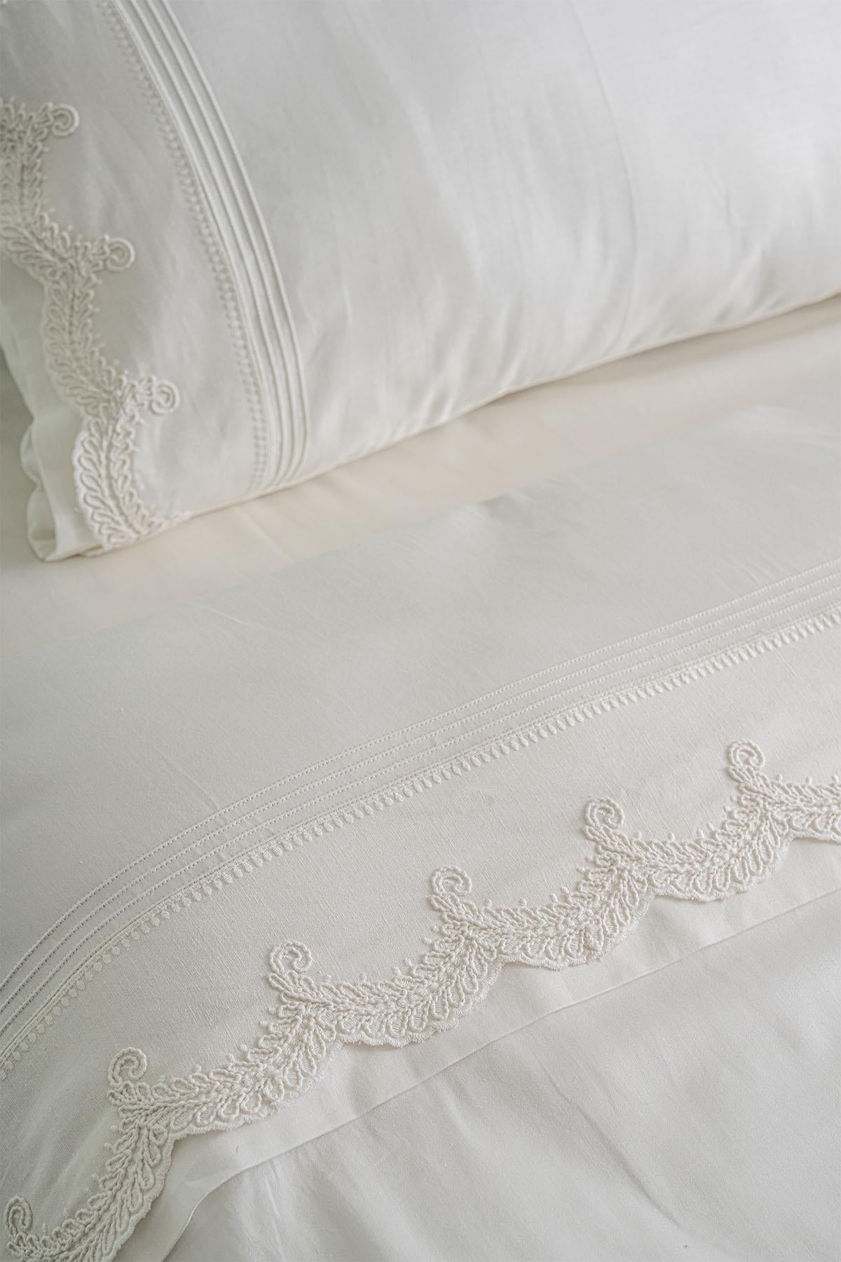 Ramos Embroidered Cotton Satin King Size 6-Piece Duvet Cover Set