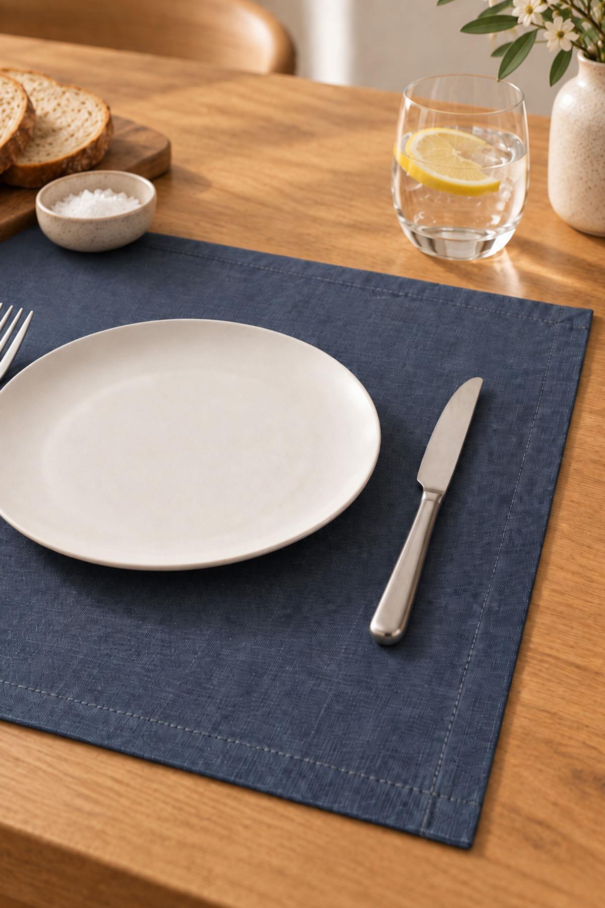 Sun Flat Stain-Resistant, Easy-to-Use Placemat Set of 4 (35 x 45 cm)