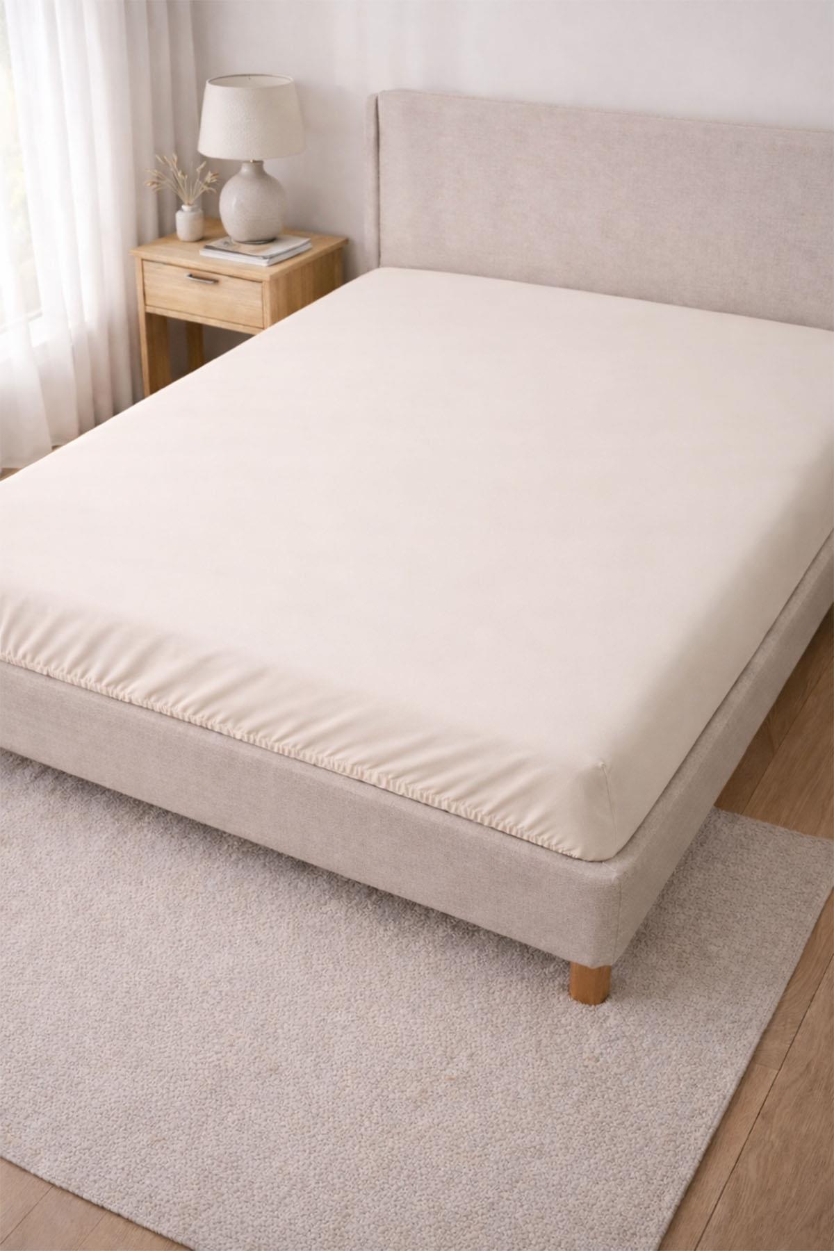 Basic Cotton Satin Single Fitted Sheet (100 x 200 cm)