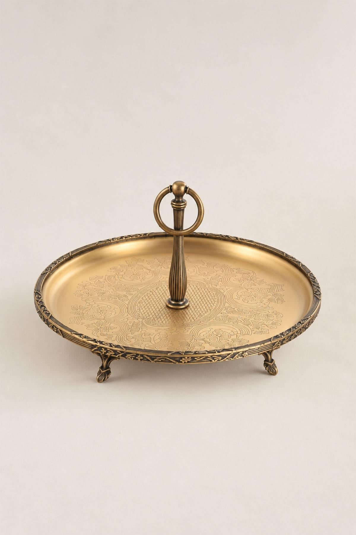 Kessa Antique Detail Serving Tray with Handles (30 cm)