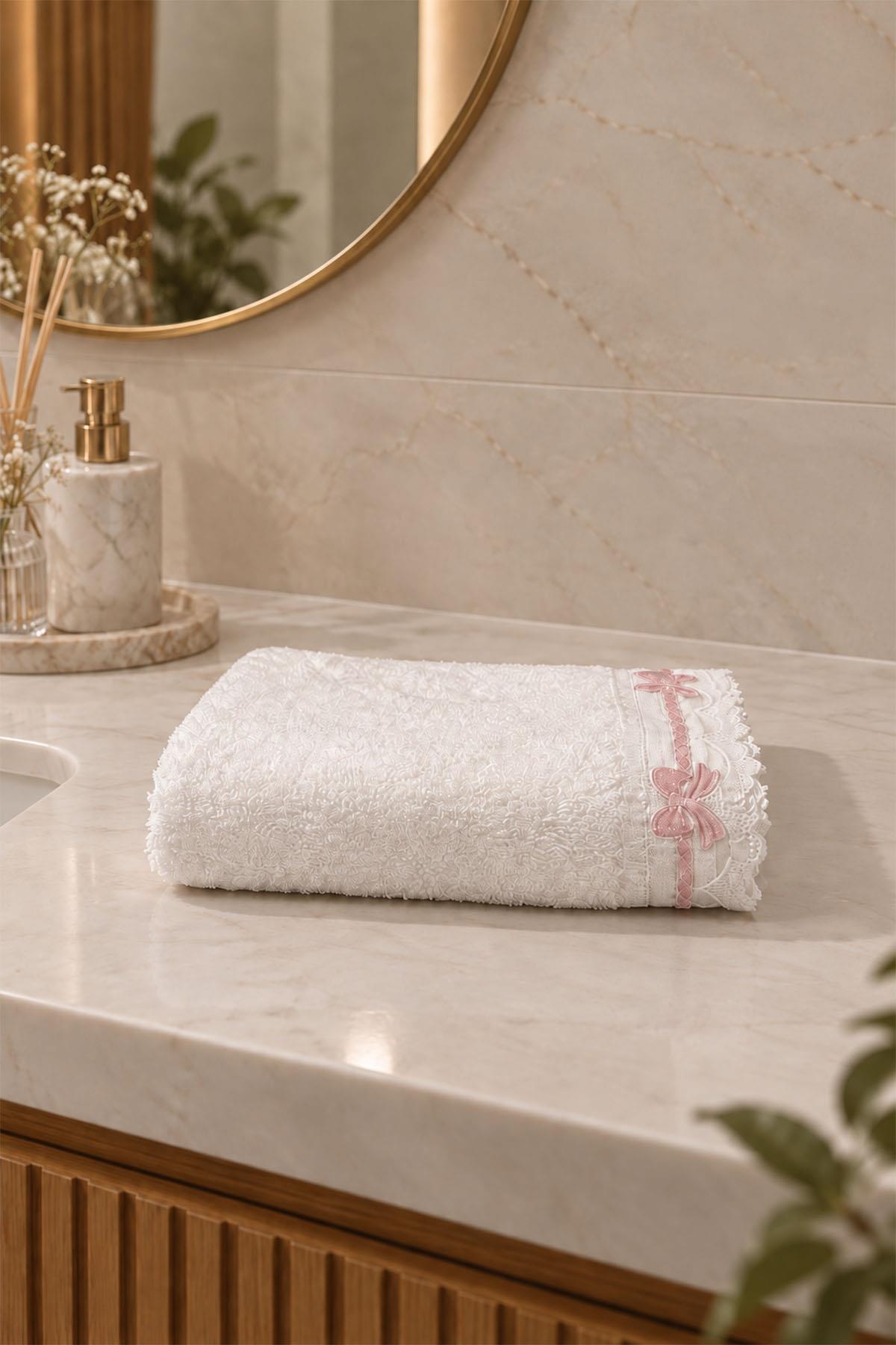 Hobby Bow Embroidered Hand Towel (30 x 50 cm)