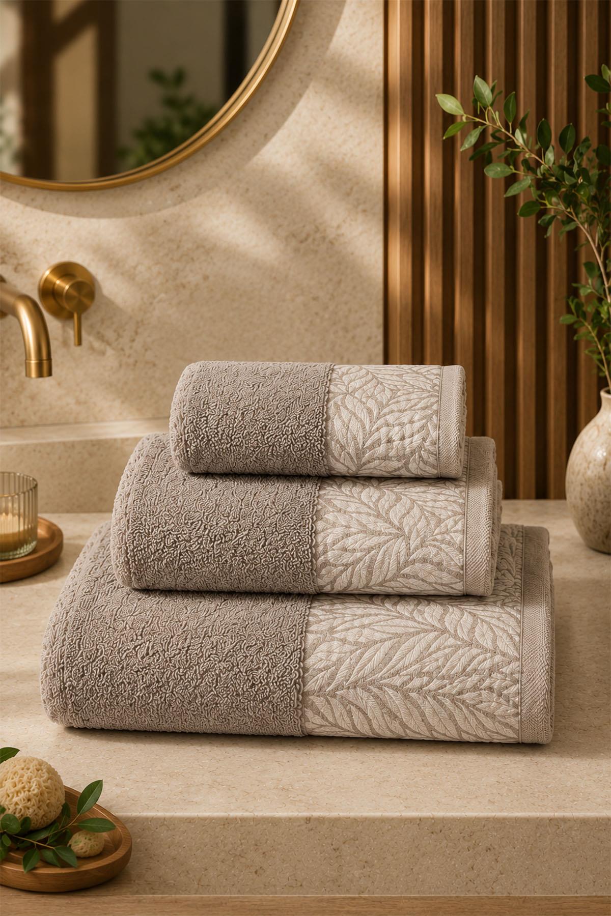 Sage Leaf Pattern Face Towel (50 x 90 cm)