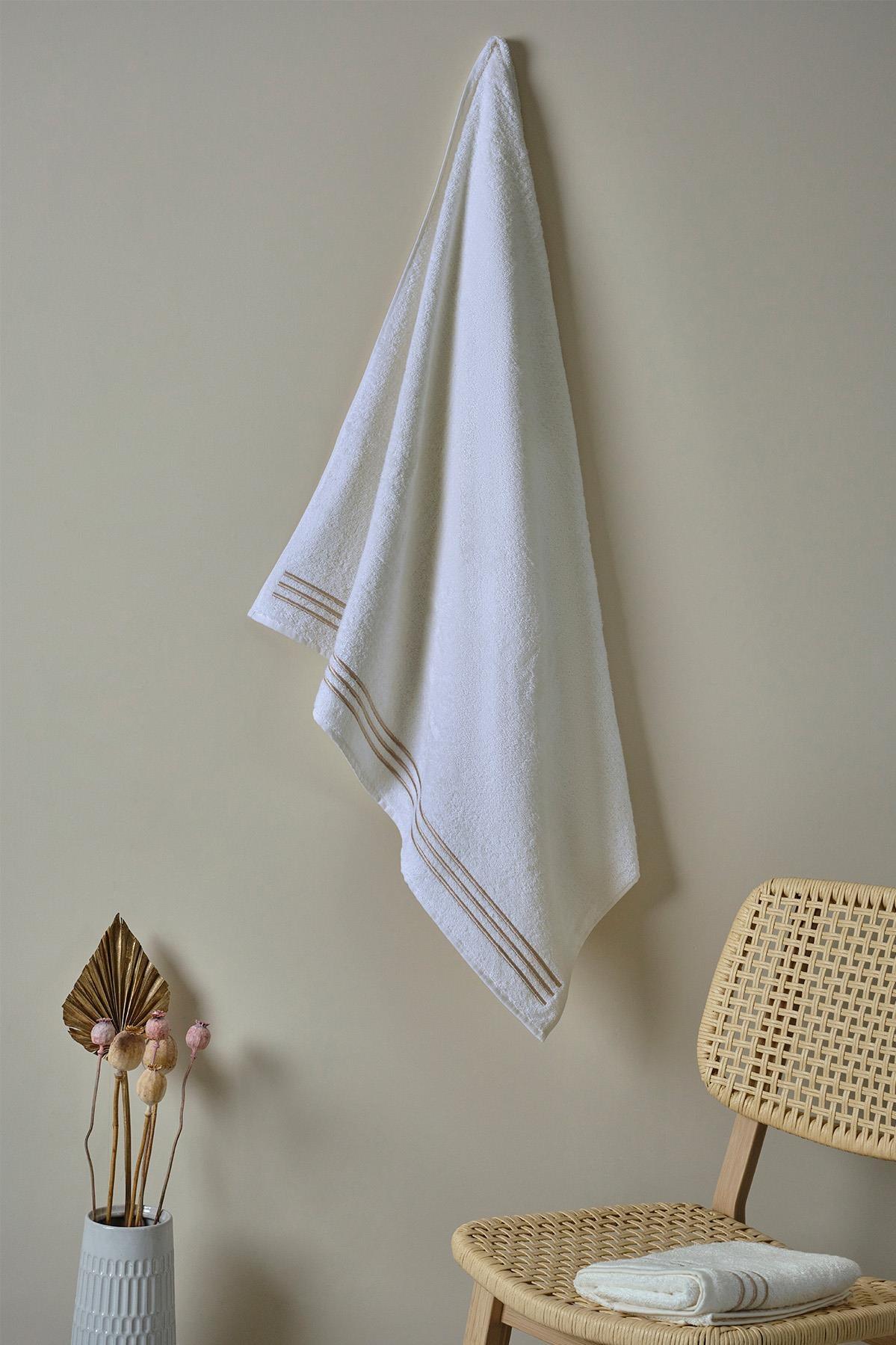 Zen Line Embroidered Hand Towel (30 x 50 cm) - Nazik Home - Value for My Home!